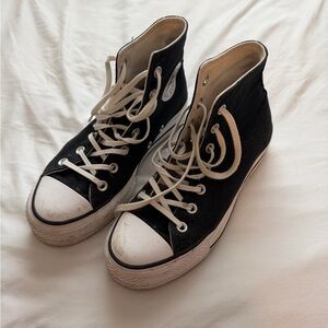 Converse Black Platform